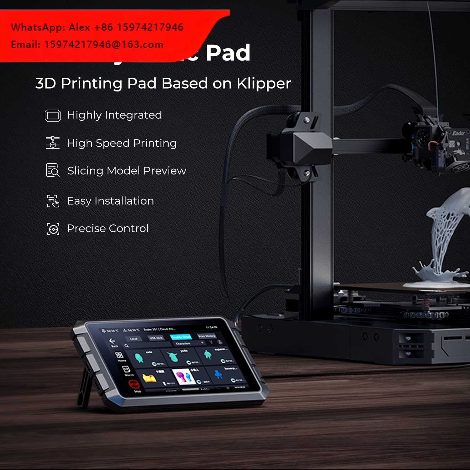 Creality Sonic Pad T800, panta - Klipper Pad 7 Inch reseña y precio